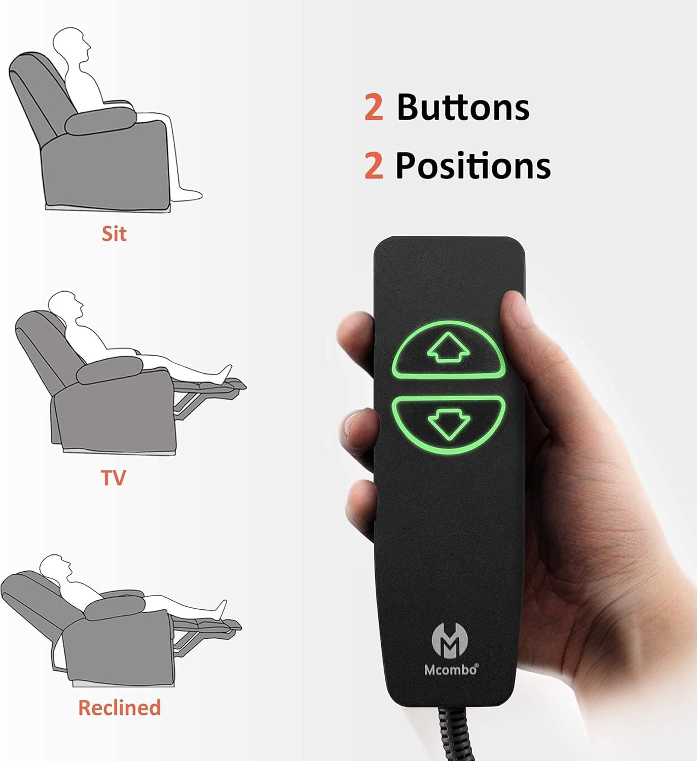 Fabric Electric Power Recliner Chair with Heat and Vibration, Cup Holders, USB Charge Ports, Extended Footrest, Cloth Powered Reclining for Living Room 8015(Grey)-3