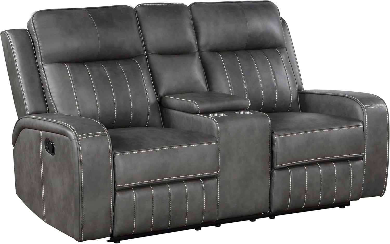 Gray Reclining Loveseat rana-1
