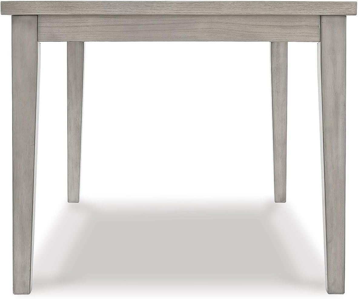 Parellen Modern Farmhouse Rectangular Dining Room Table, Gray-4