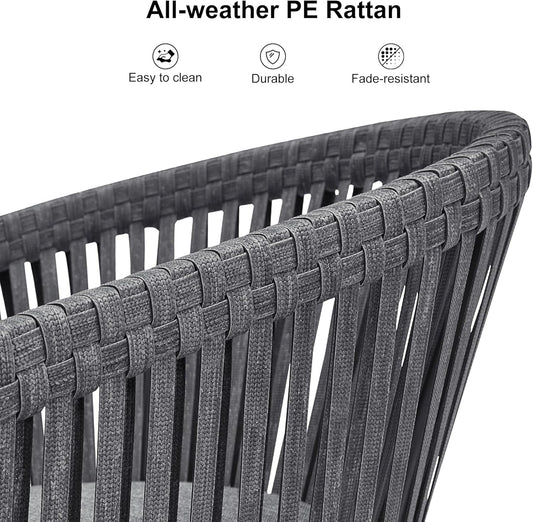 Modern 9 Pieces Outdoor Dining Set with Cushions-1