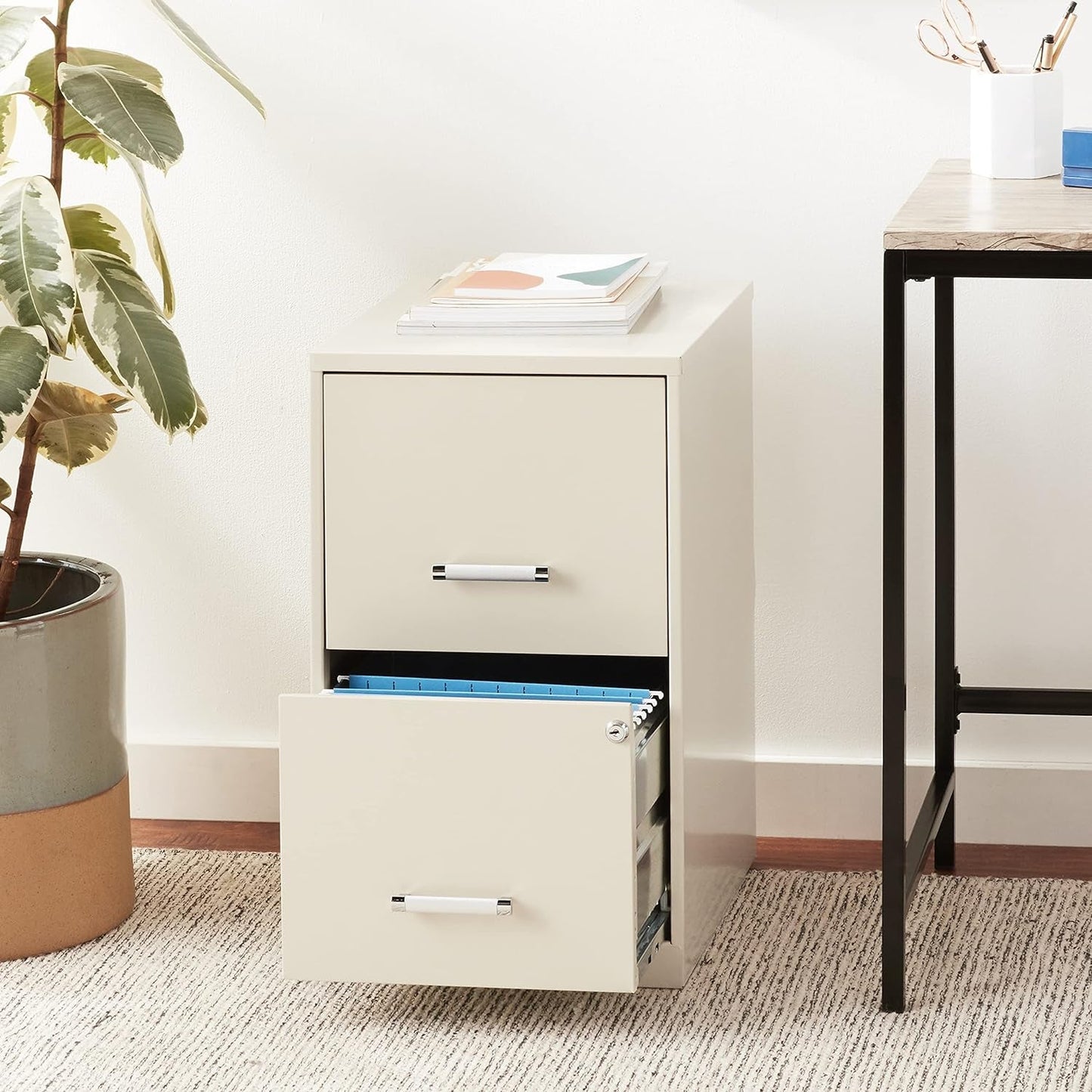 14340 18 Deep 2-Drawer File Cabinet, Putty-1