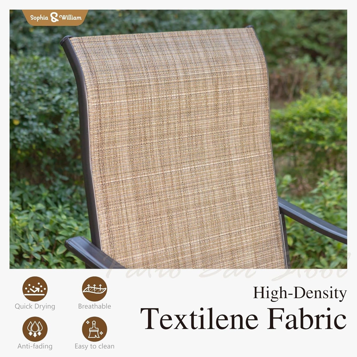 Swivel Chair Counter Height Outdoor Bar Set-2