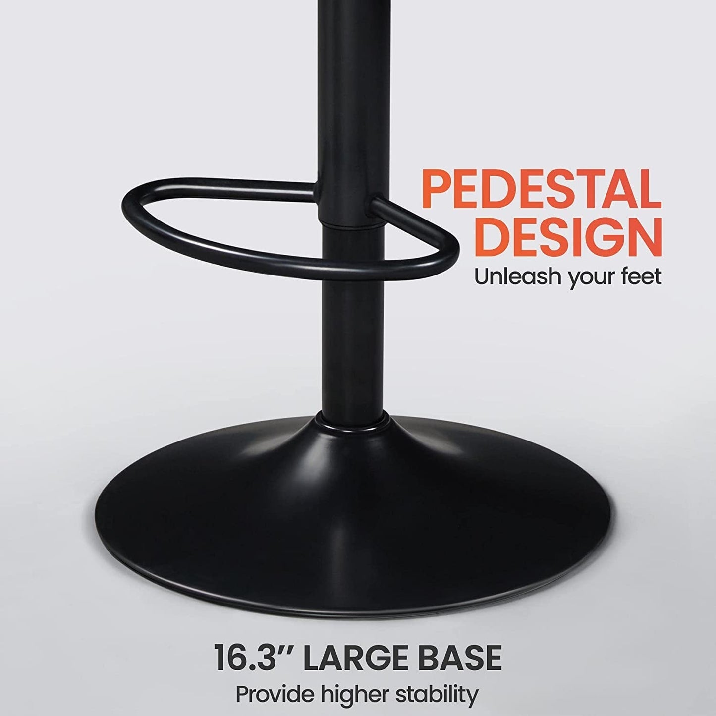 Modern Design PU Leather Barstools, Set of 4-1