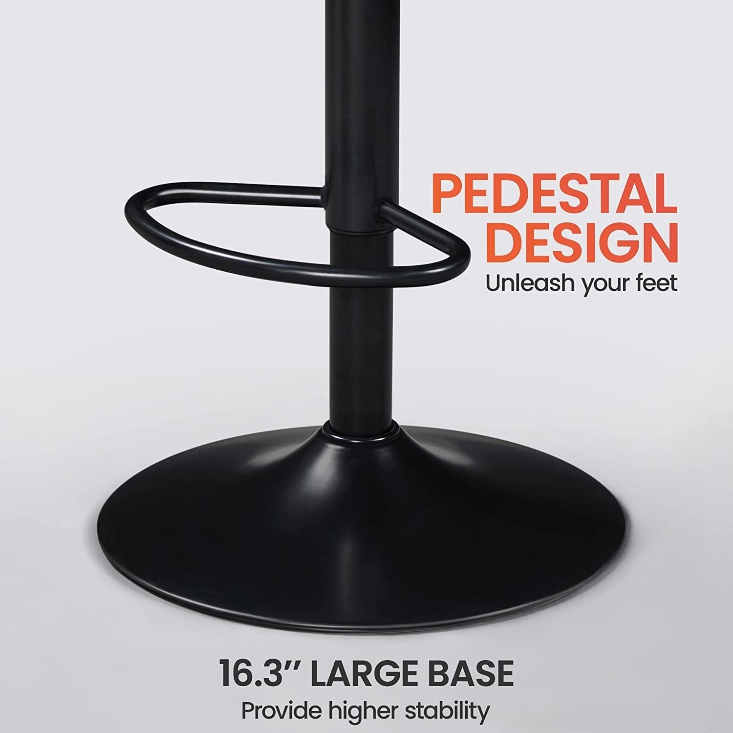 Modern Design PU Leather Barstools, Set of 4-1