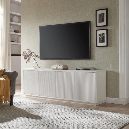 Hanson Rectangular TV Stand for Tv'S up to 75", White-1