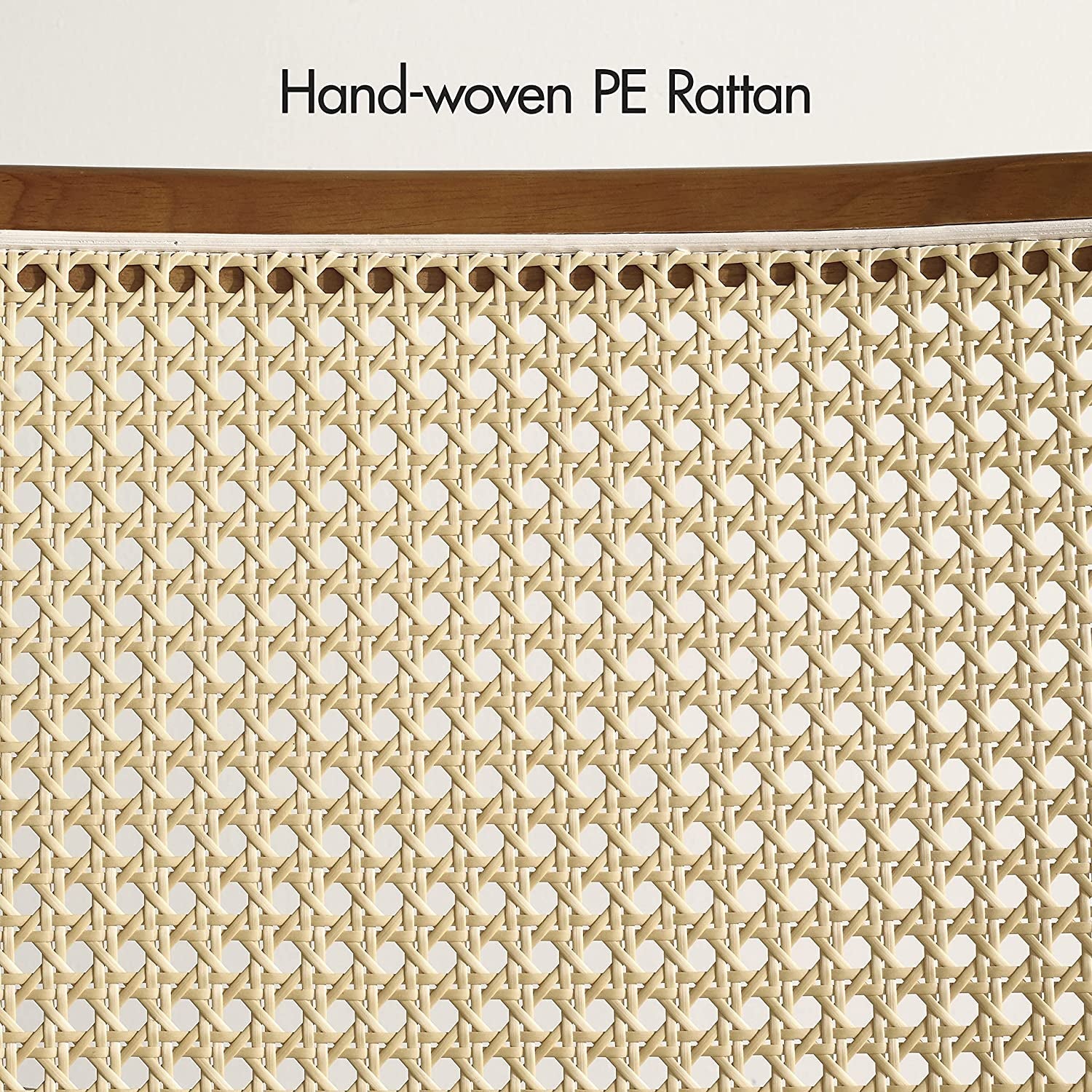Rattan Dining Chairs, Set of 2, Mid Century Modern-3