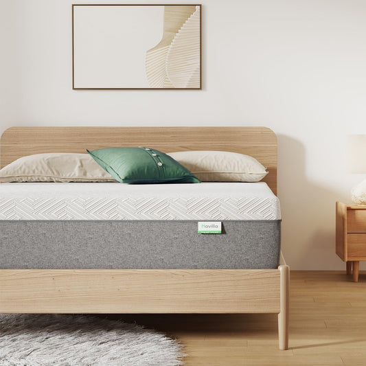 Twin Gel Memory Foam Mattress 8", Plush Comfort, Pressure Relief-1
