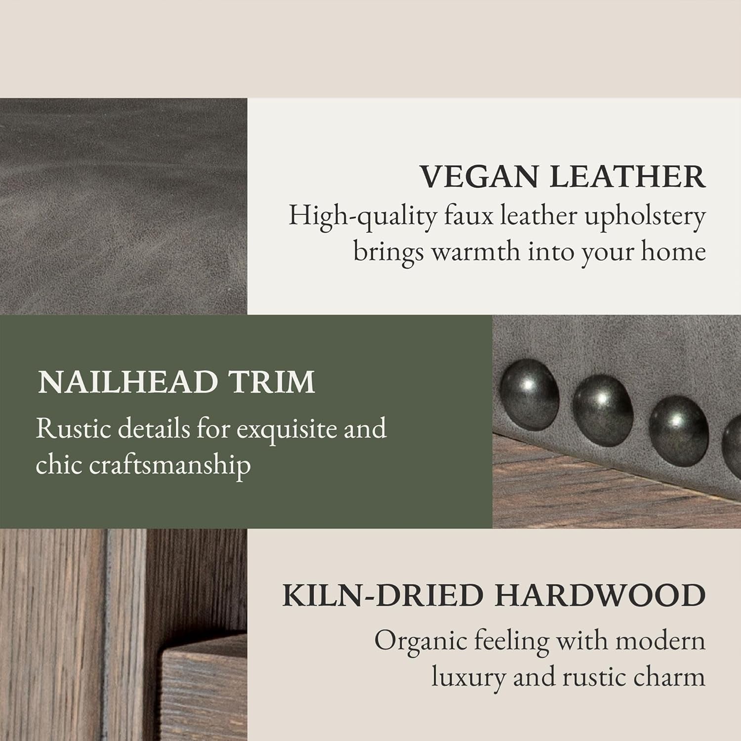 Adrien 31 Inch Bar Height Backless Saddle Barstool in Reclaimed Oak Finish with Ronan Stone Vegan Leather Cushion Seat-4