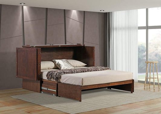 Emurphybed Paradiseo Murphy Cabinet Bed with Charging Station-1