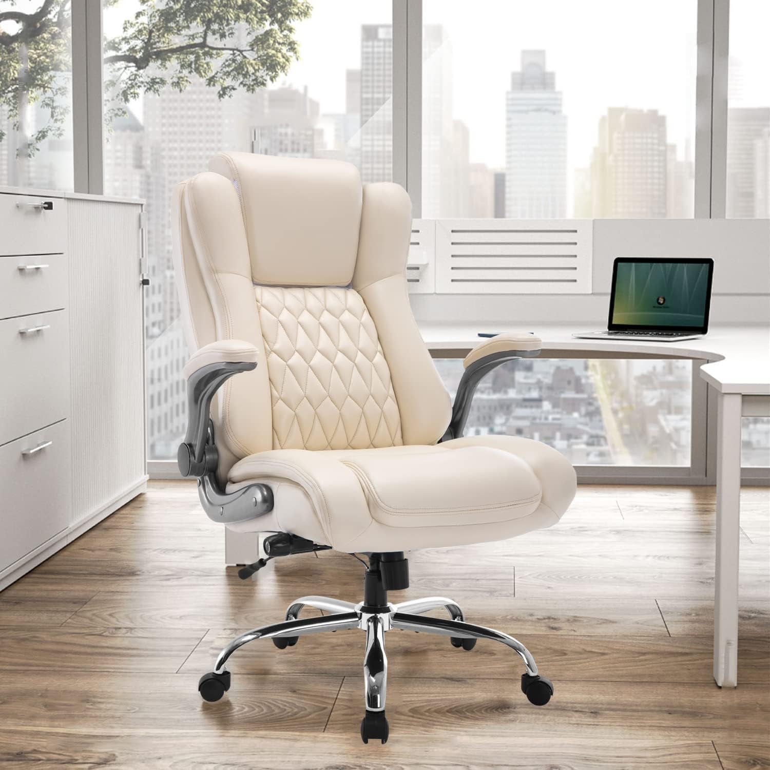 Ergonomic Executive Office Chair with Adjustable Features-0