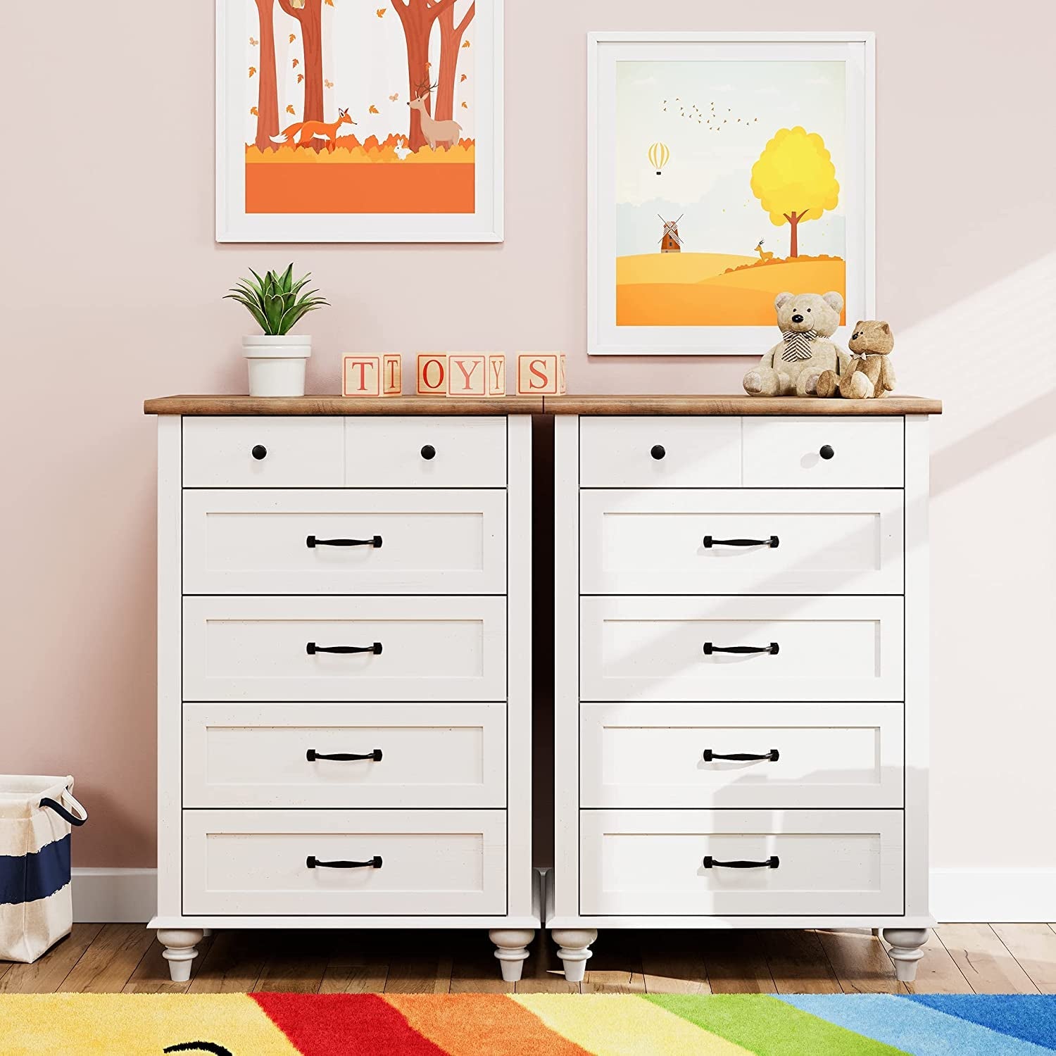 Mid Century 10 Drawer Dresser and TV Stand-0