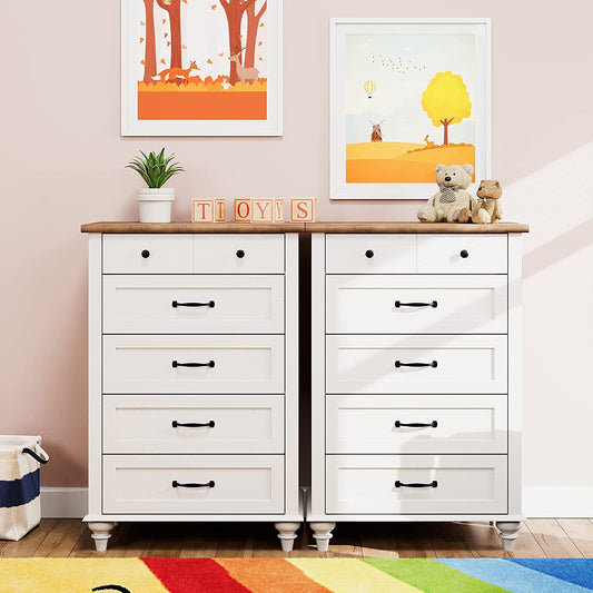 Mid Century 10 Drawer Dresser and TV Stand-0