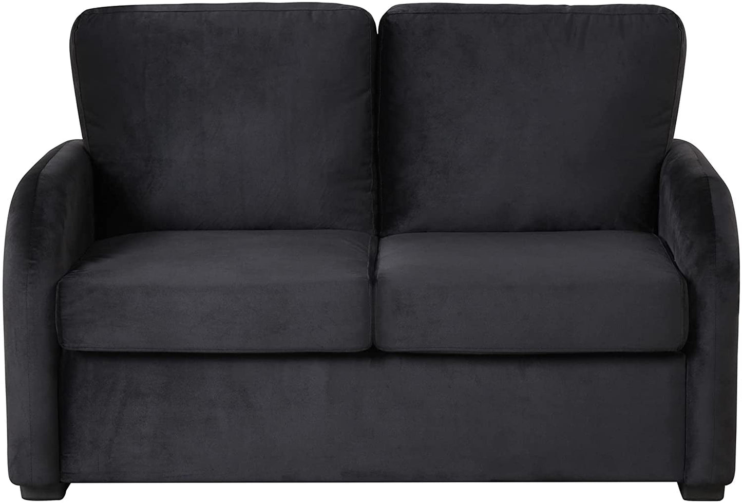 Black Love Seat with Sleeper, USB and Plug-2