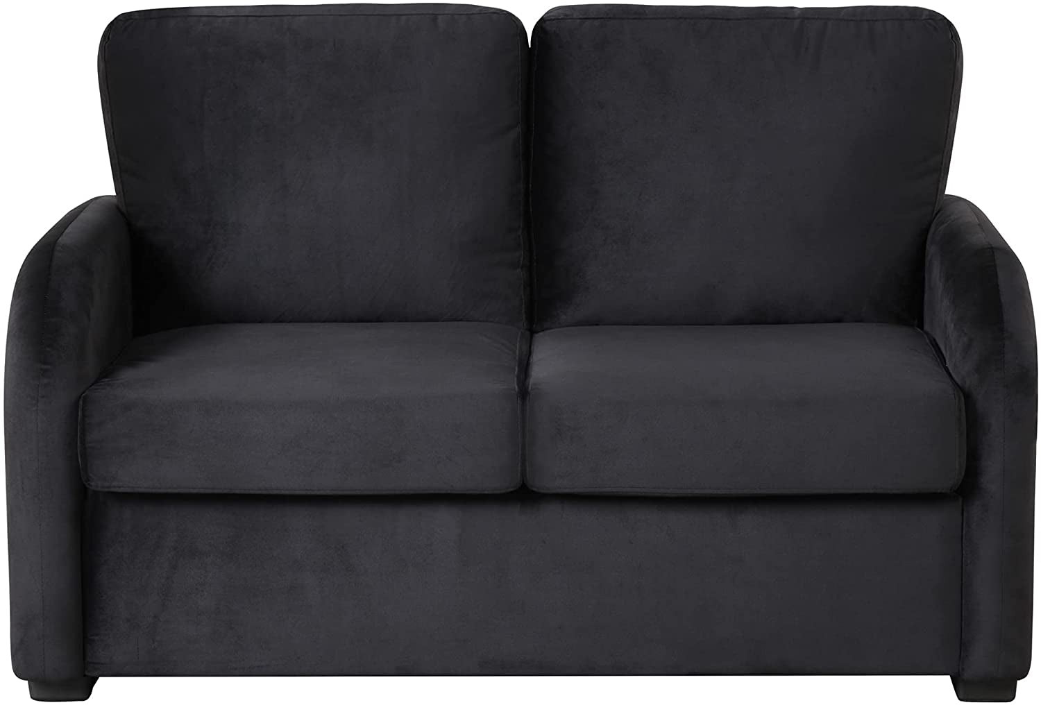 Black Love Seat with Sleeper, USB and Plug-2