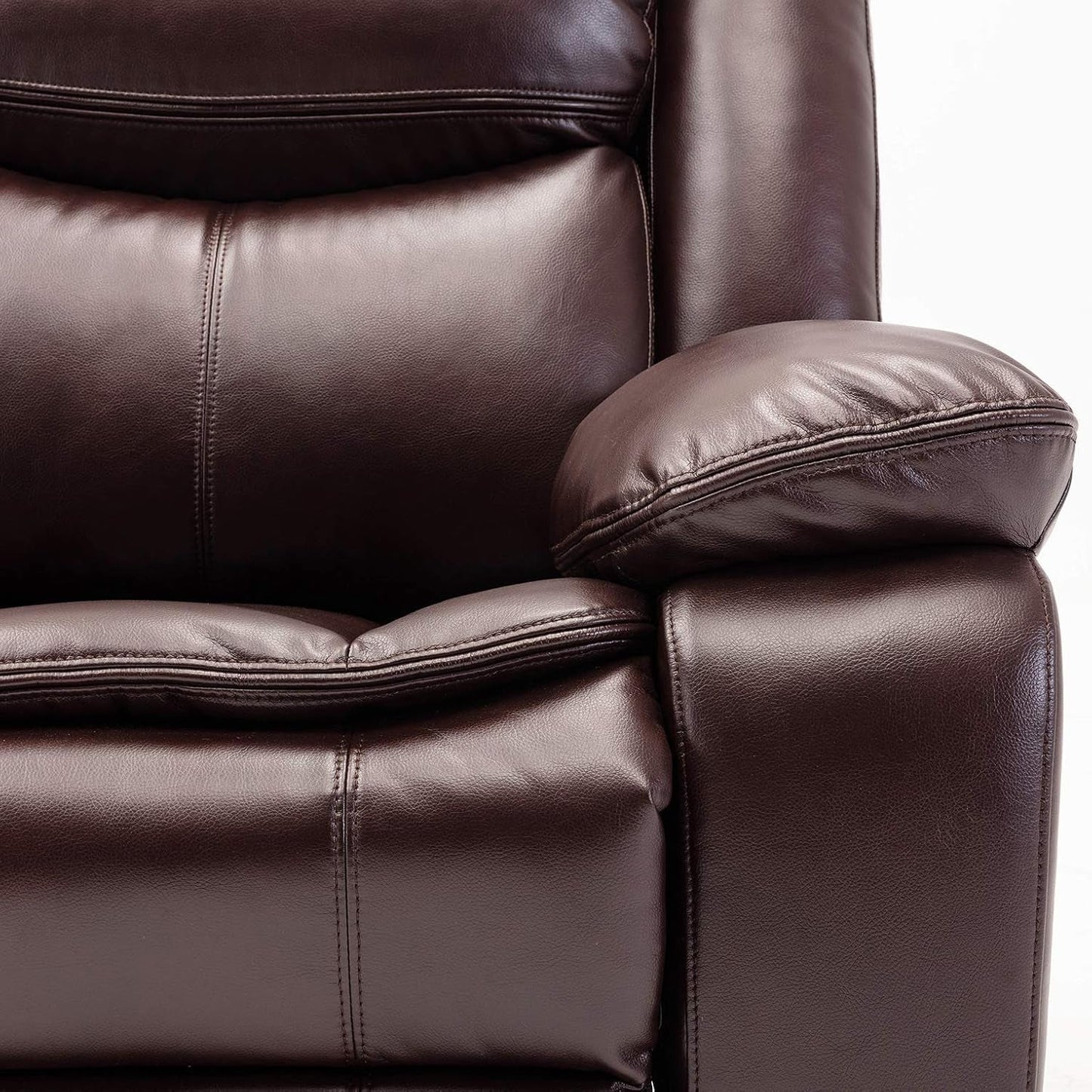 Breathable Leather Manual Recliner for Living Room-1