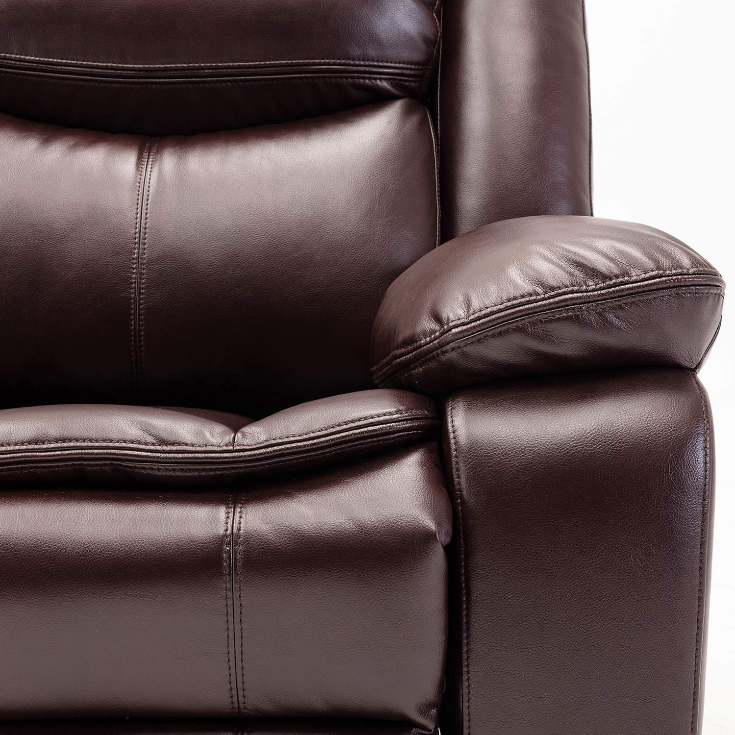 Breathable Leather Manual Recliner for Living Room-1