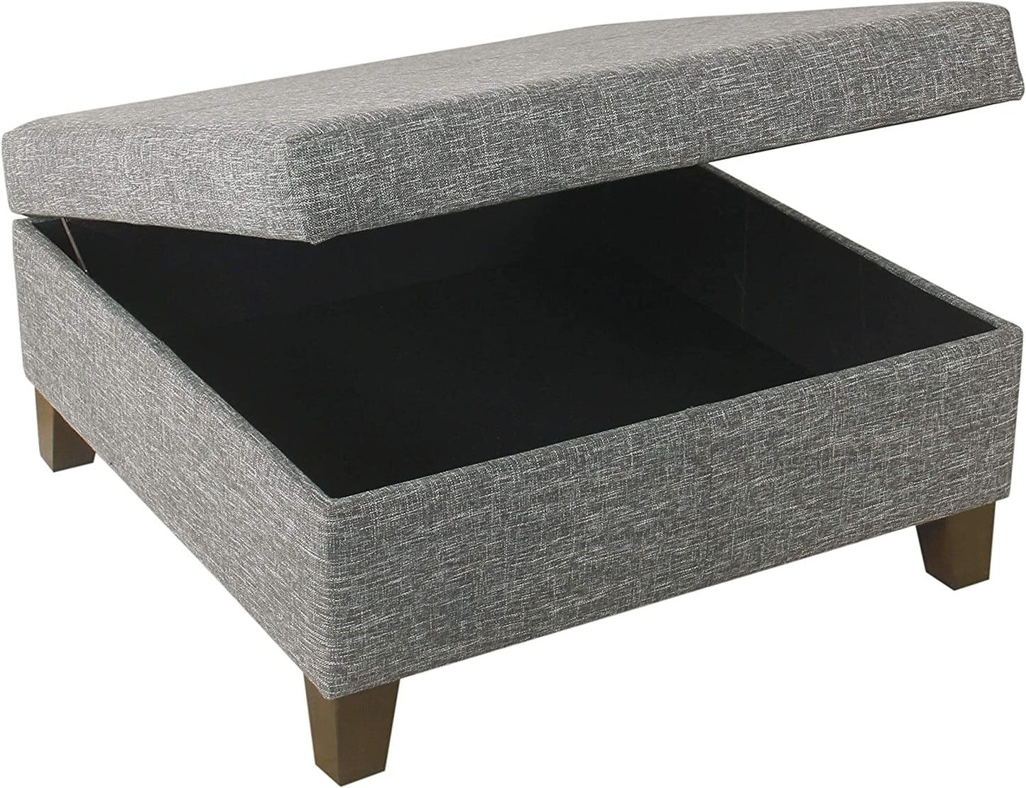 Luxury 32″ Ottoman with Storage in Slate Gray-4