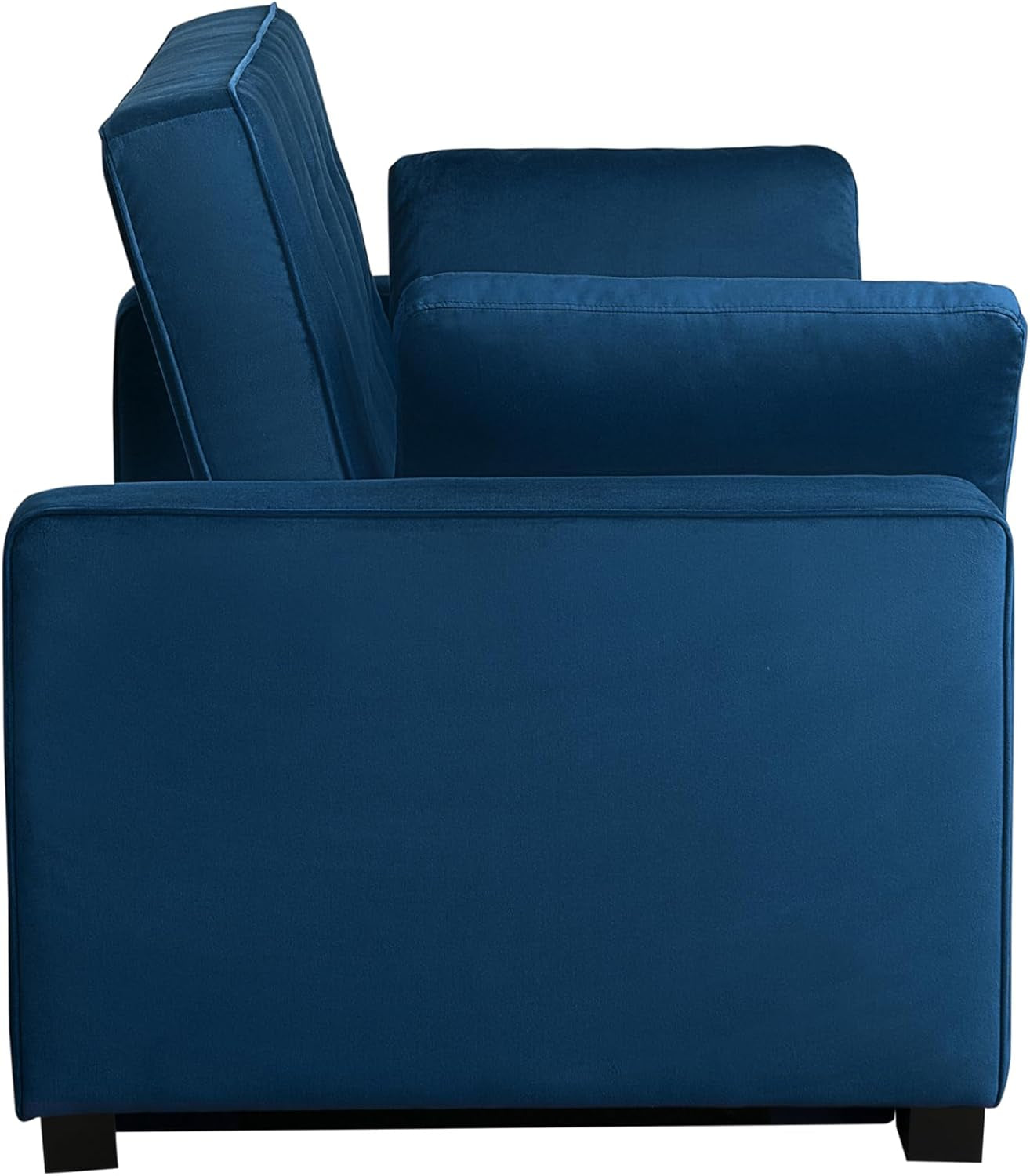 Ainsley Full Size Convertible Loveseat, Navy Blue-2