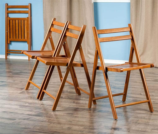 Robin 4-PC Folding Set Teak Chair, 17.64 X 20.1 X 32.28-1