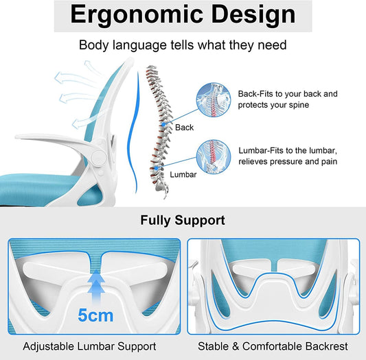 Ergonomic Mesh Office Chair with Adjustable Support-1