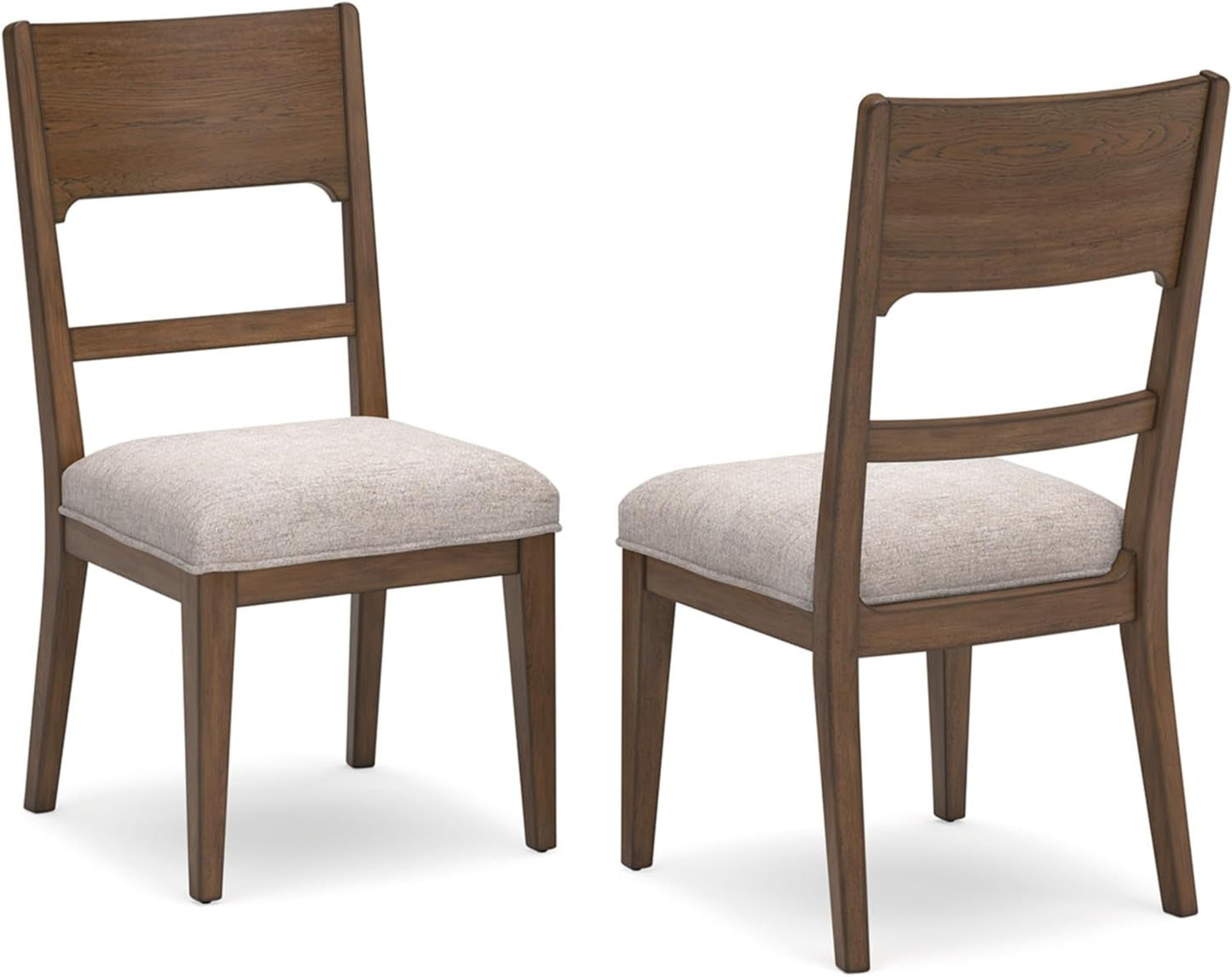 Cabalynn Traditional Dining Chair Set, 2 Count, Brown & Tan-2