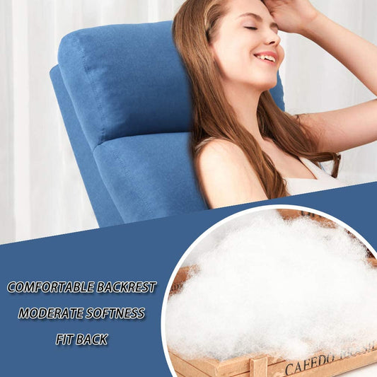 Living Room Home Theater Single Recliner Chair, Blue-1