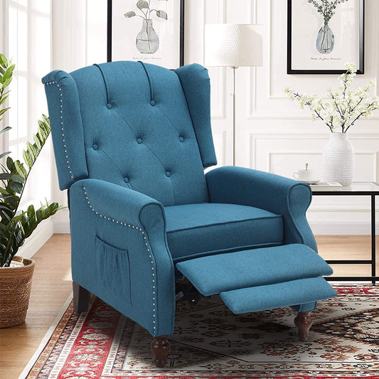Wingback Recliner Chair with Massage and Heat (Vintage)-0