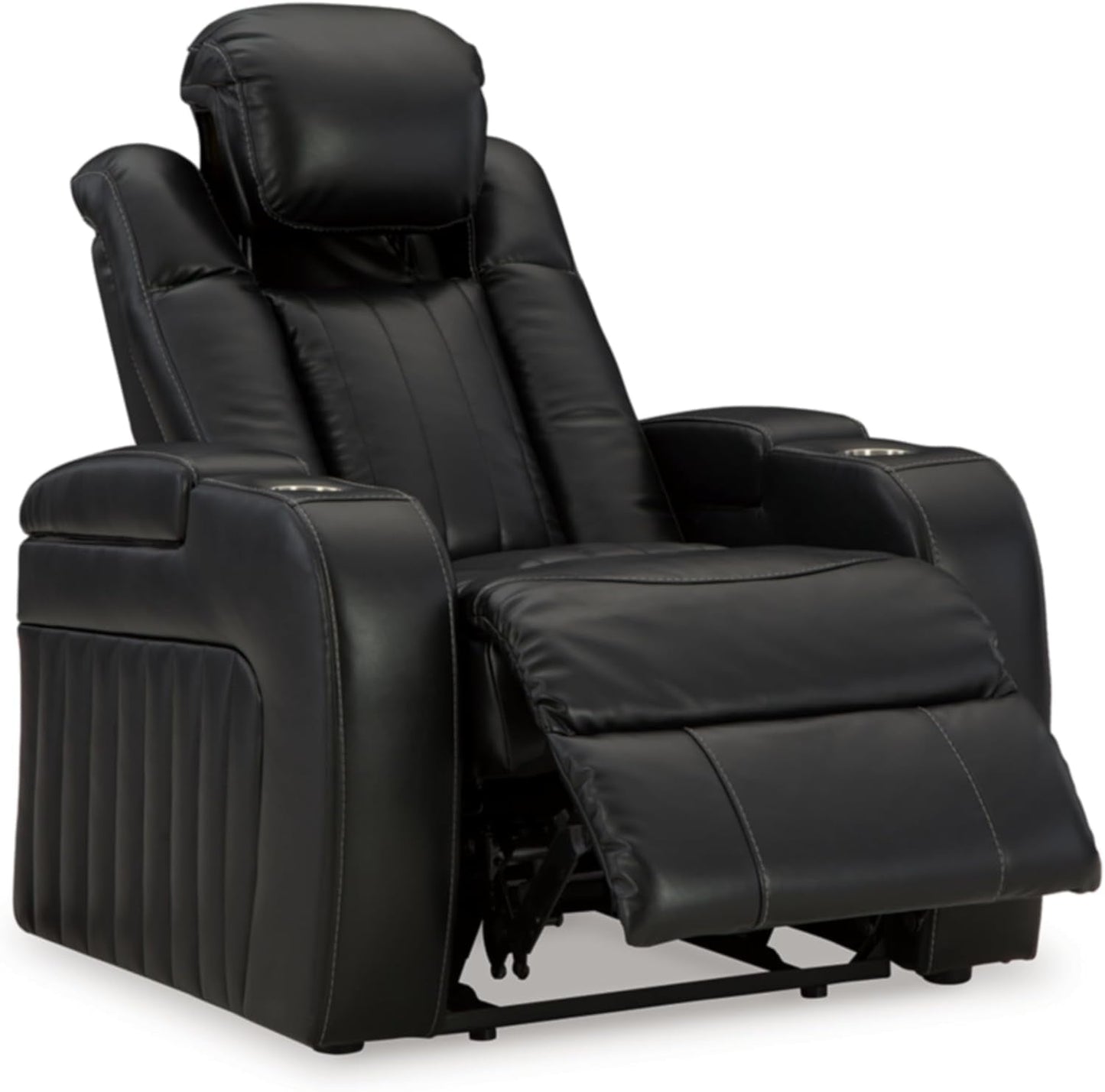 Caveman Den Power Recliner, 39" W X 42" D X 42" H, Black-2