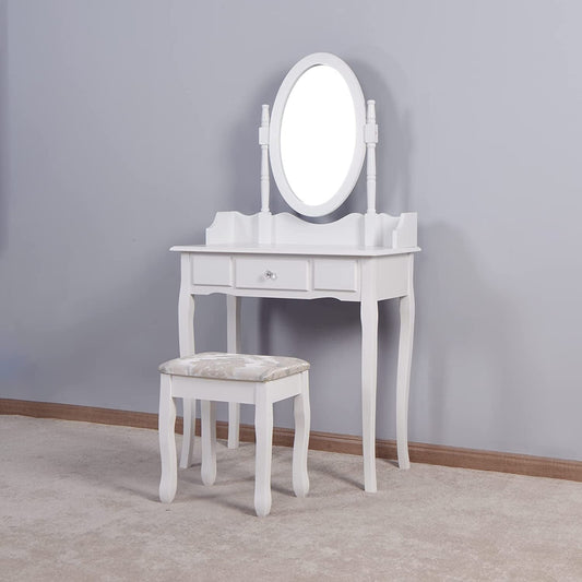 Girls Vanity Table Set with Mirror-0