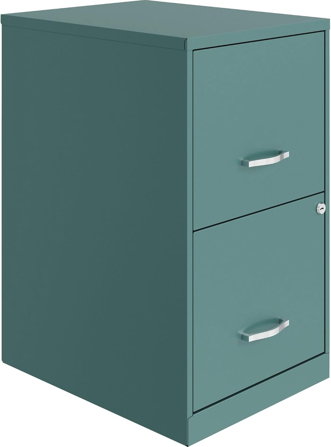 2-Drawer File Cabinet, 14.2" X 18" X 24.5", Teal-0