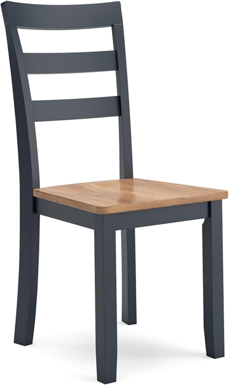 Gesthaven Solid Wood Frame Dining Chair, Set of 2, White/Natural-2