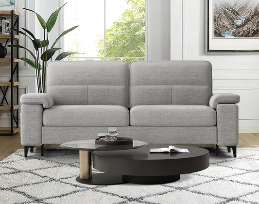 Light Gray Loveseat with Removable Cover rana-1