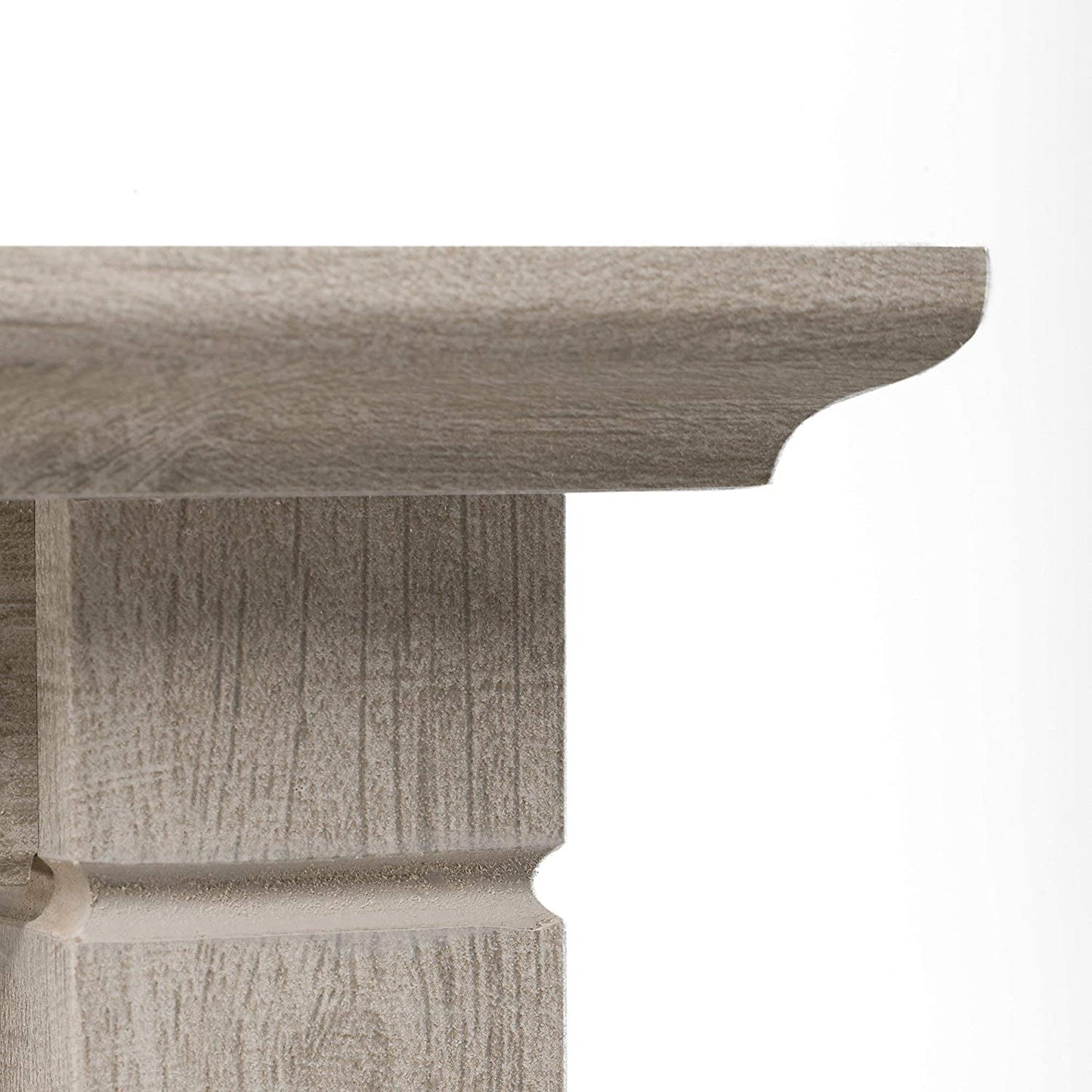 Washed Gray L-Shaped Desk W/ File Cabinet-4