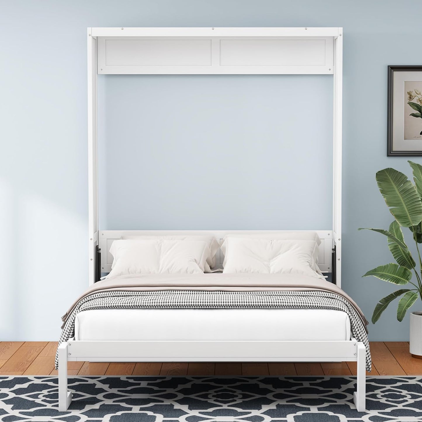 Murphy Bed Full Size with Storage and Desk Combo-6