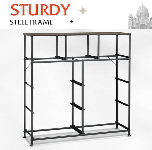 Fabric Storage Tower with 9 Drawers, Dark Grey-1