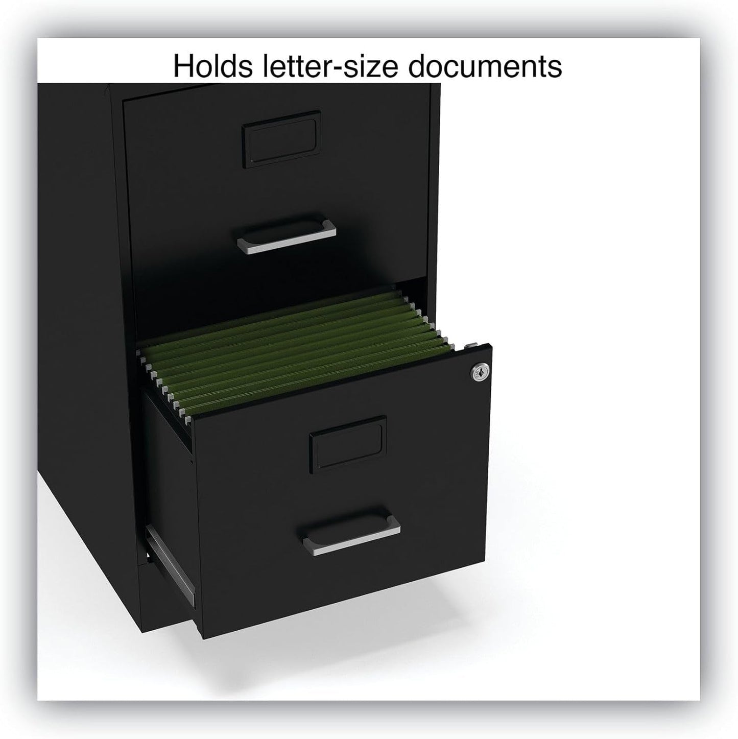 2806262 14 In. X 18 In. X 24.1 In. Soho 2-Drawer Vertical Letter File Cabinet - Black-3