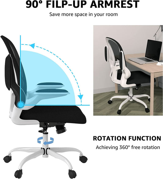 Breathable Mesh Swivel Chair with Lumbar Support-1