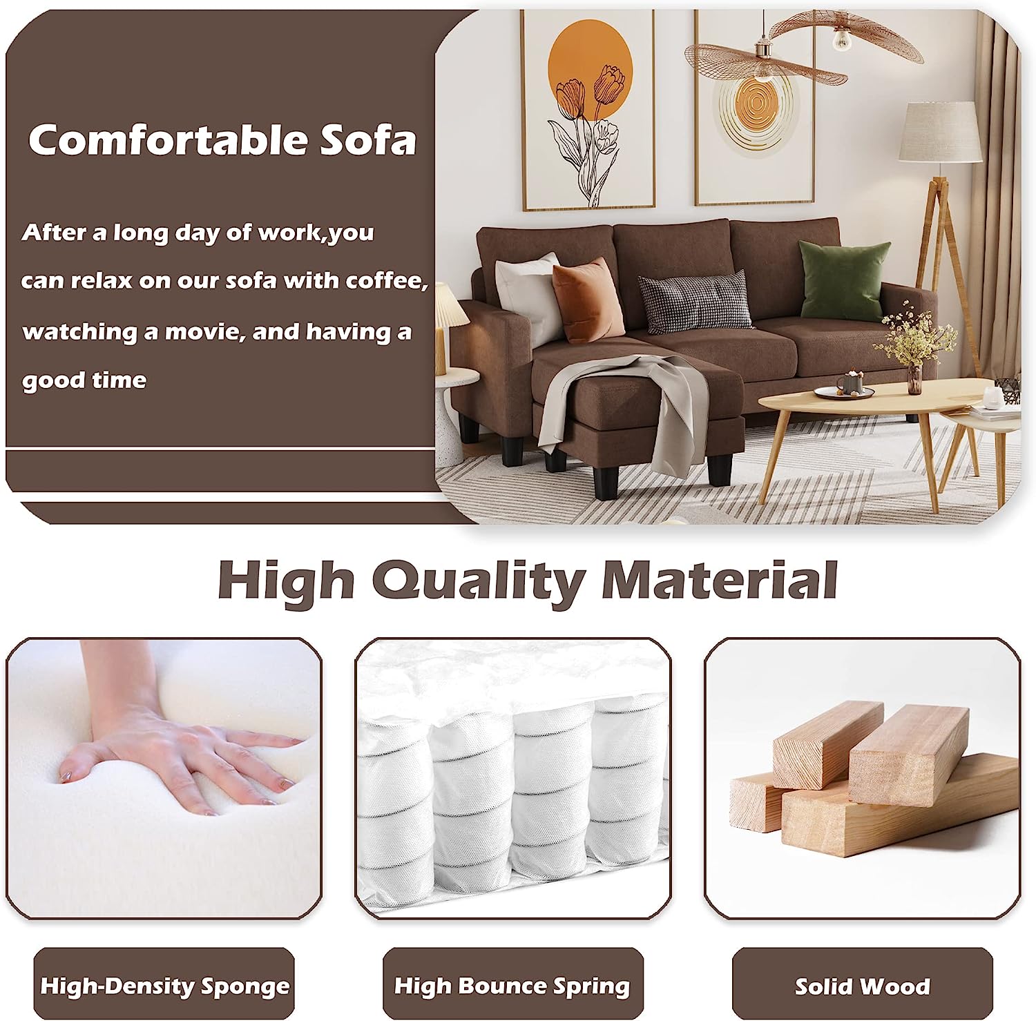 Aadvik 77.55'' Upholstered Sofa Chaise-3