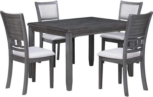 Gia 5-Piece Dining Set with 1 Table and 4 Chairs-1