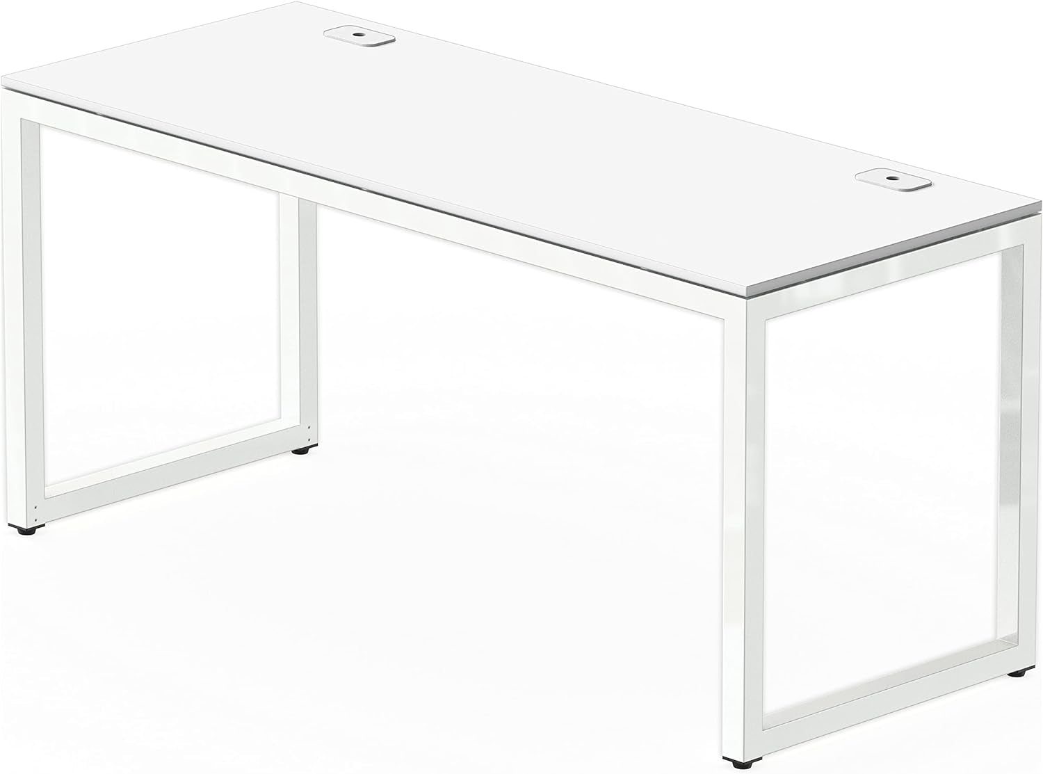 Home Office 55-Inch Large Computer Desk, 24" Deep, White-0