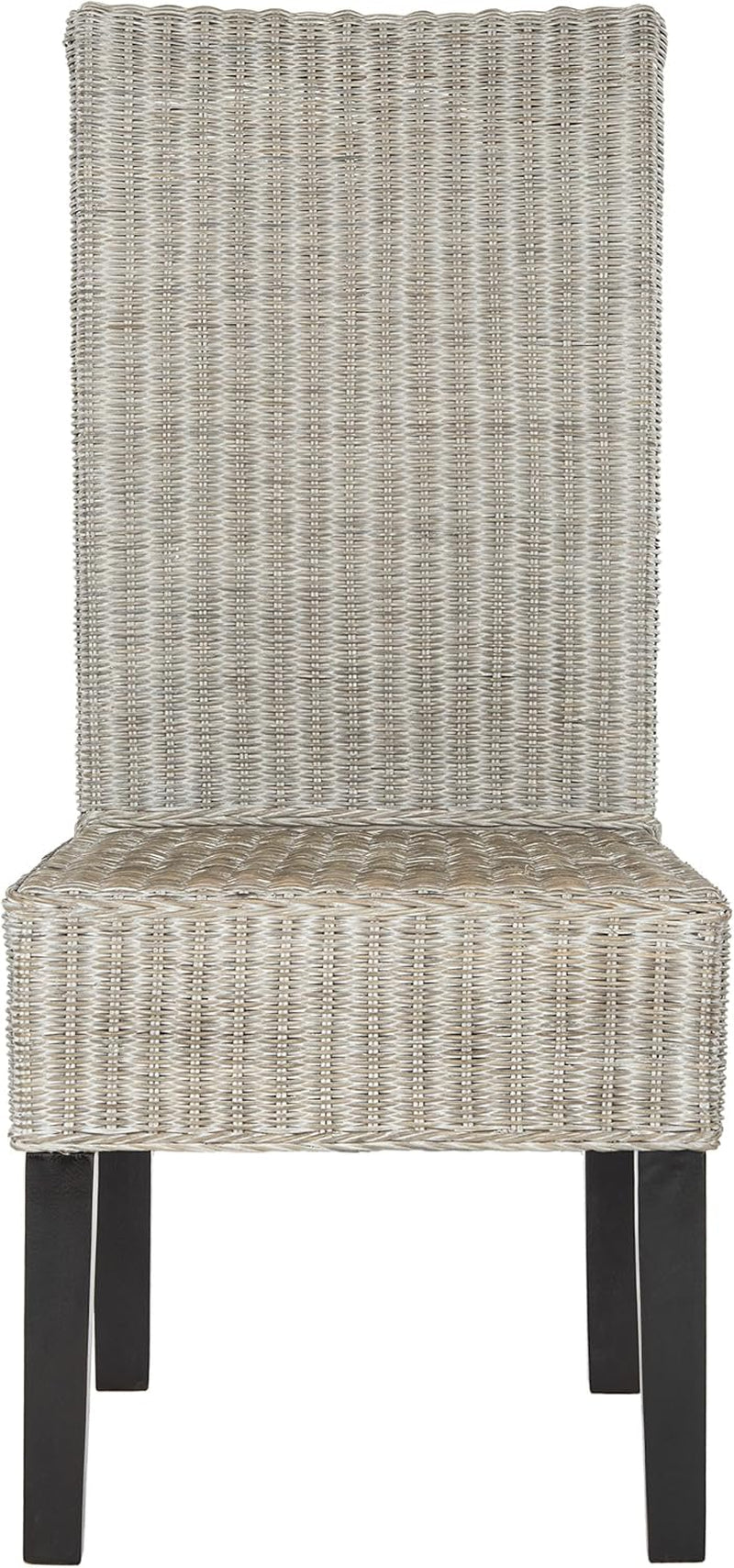 Home Collection Arjun Grey Wicker 18-Inch Dining Chair-1