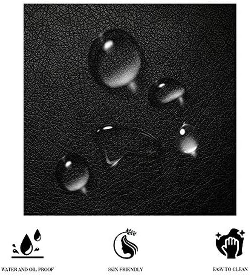 Black King Leather Bed, Adjustable Curved Headboard, Modern-1