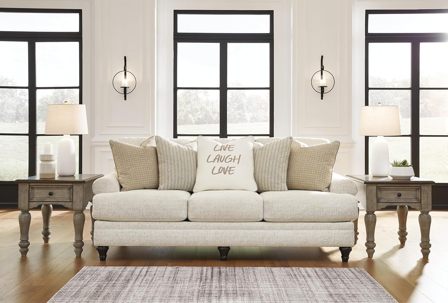 Valerani Classic Sofa for Living Room, Beige-1