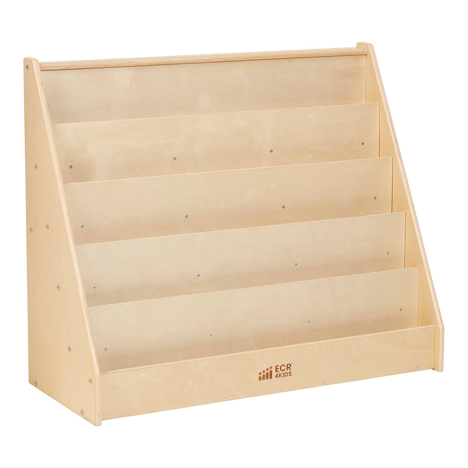 Single-Sided Book Display, Classroom Bookshelf, Natural-0