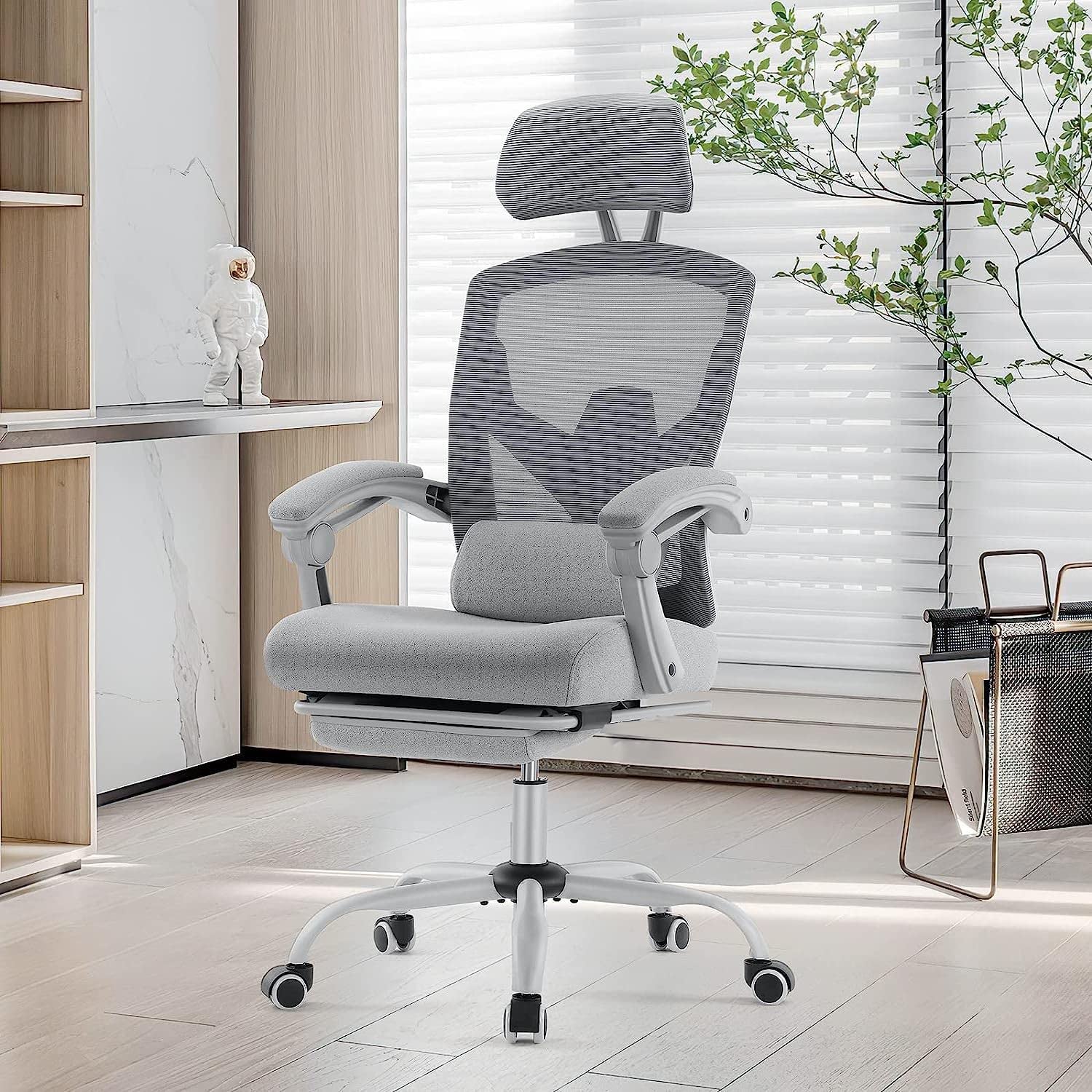 Ergonomic High-Back Mesh Office Chair with Adjustability-0