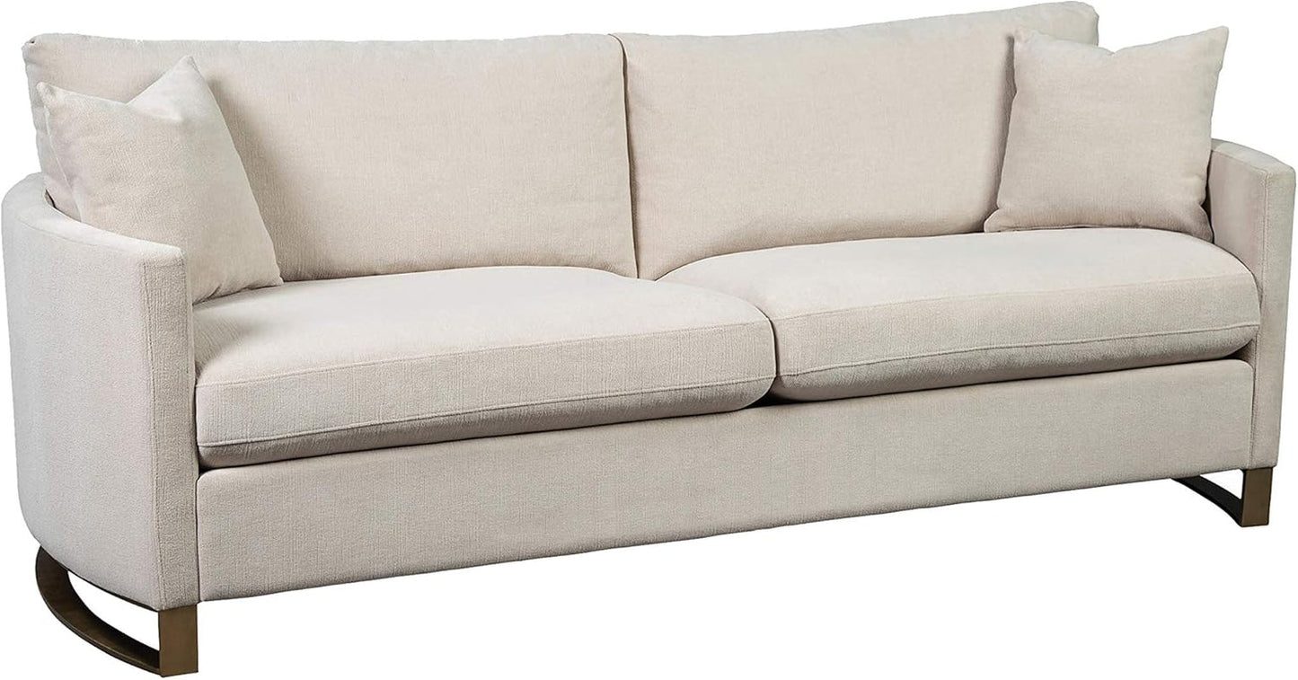 Corliss 3-Piece Arched Arms Living Room Set Beige and Rose Brass-2