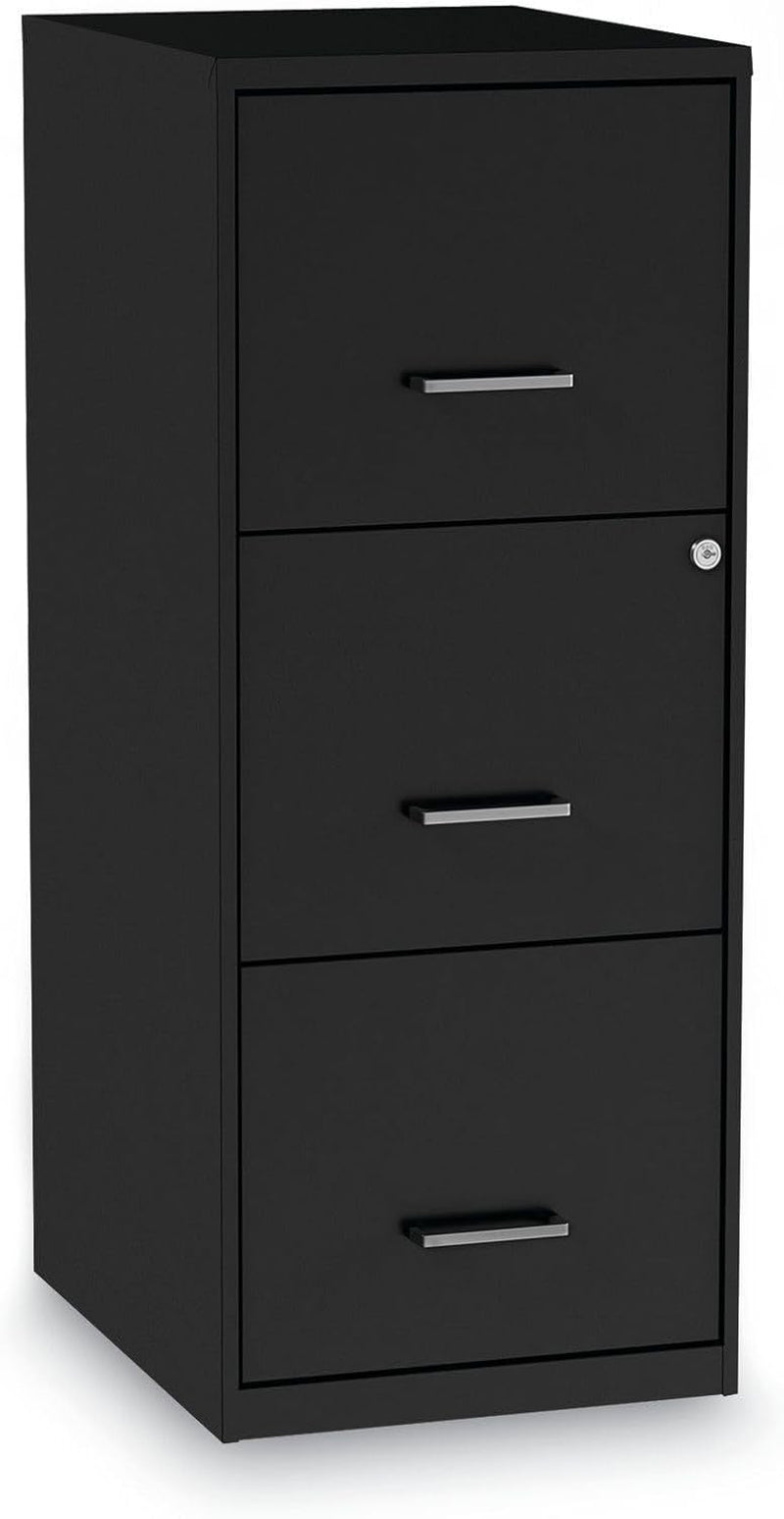 2806770 14 In. X 18 In. X 34.9 In. Soho Vertical 3-Drawer File Cabinet - Black-0