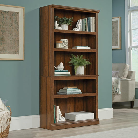 Miscellaneous Storage 5-Shelf Bookcase/ Book Shelf, Washington Cherry Finish-1