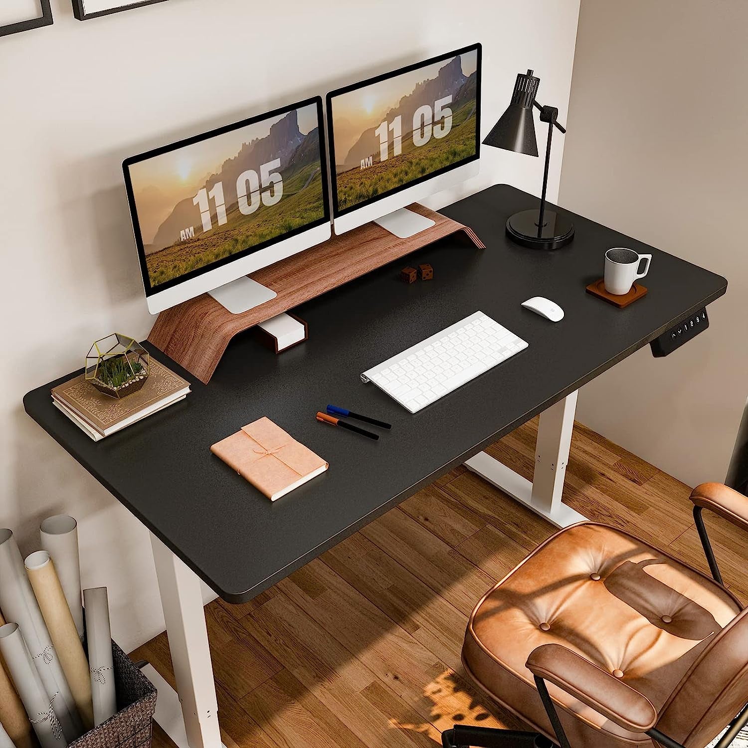 Ergonomic Electric Standing Desk with Memory Controller-2