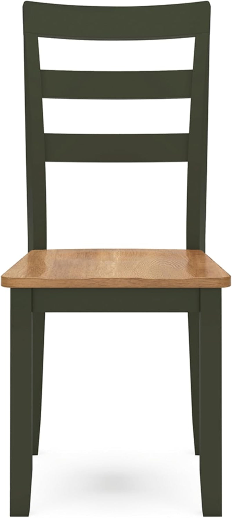 Gesthaven Modern Indoor Armless Dining Chair, Set of 2, Green & Light Brown-4